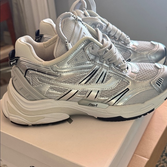 Ash Metallic Silver Sneakers - Picture 8 of 10